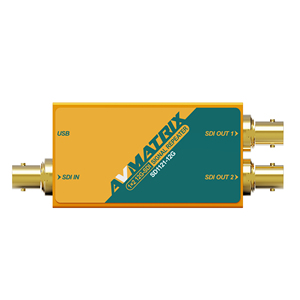 SD1121 AVMATRIX <strong>1</strong> in <strong>2</strong> Out 12G-<strong>SDI</strong> Repeater HD, 3G, 6G 4K Signal Distributor <strong>SDI</strong> Video <strong>Splitter</strong>