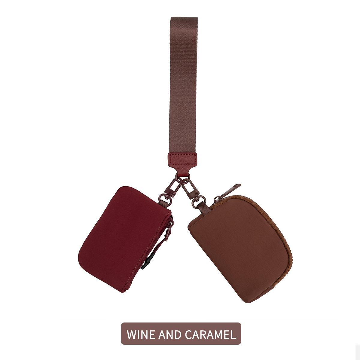 Wine red/caramel