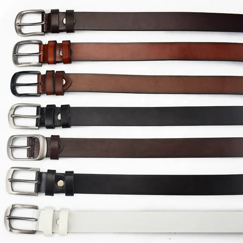 Ceinture en cuir PU pour hommes, avec boucle ardillon, prix d'usine