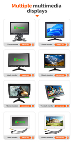 Pantalla de Monitor de Uso Múltiple IPS CCTV, Pantalla Pequeña de 8 a 10 Pulgadas, Entrada VGA/AV/BNC para Instrumento de CCTV, Venta Al por Mayor - Product Image 6