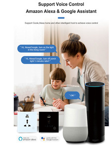 Tuya Ewelink WiFi Zigbee HomeKit madde akıllı evrensel anahtar priz 86 ab USB + C tipi uzaktan Alexa ses kontrolü dokunmatik anahtarı - Product Image 3