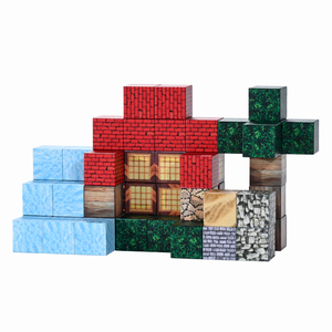 Magnet Cubes for Kids Toys Custom <strong>Pattern</strong> Puzzle Educational Plastic Magnetic Cube <strong>Building</strong> <strong>Blocks</strong>