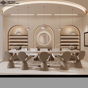 आधुनिक फैशन कस्टम नाखून सैलून के लिए एलईडी लाइट इंटीरियर डिजाइन के साथ डिजाइन - Product Image 1