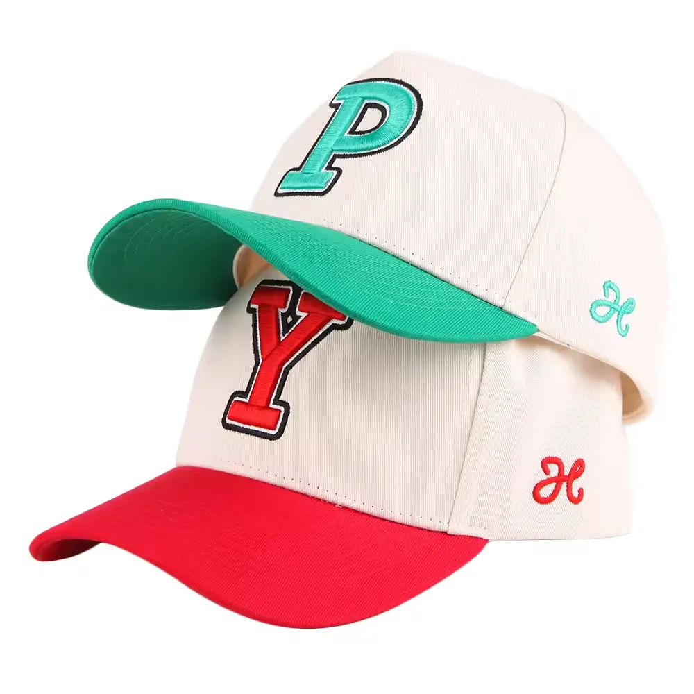 Nueva moda bajo moq 3D bordado gorra personalizada sombreros hombres gorras de béisbol sombreros deportes al aire libre gorras