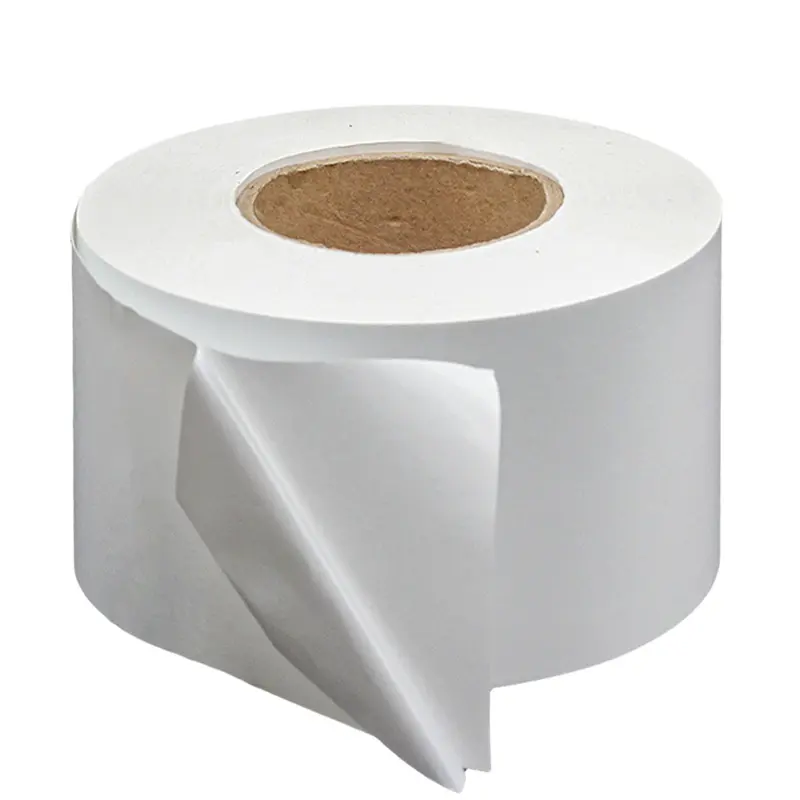 White Label Sintético PP BOPP PET Rolo auto-adesivo Matt Silver Papel de etiqueta térmica Jumbo Roll semi gloss paper