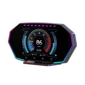 OBD2 HUD tipi hız su sıcaklığı aşırı hız ve güvenlik Alarm özellikleri ile yeni F11 GPS araç Head-Up ekran - Product Image 1
