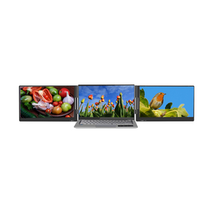 Laptop <strong>Monitor</strong> Extender - Triple Screen Portable 14 Display, Type -C, IPS, External <strong>Computer</strong> <strong>Monitor</strong> - Product Image 1