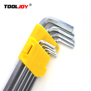 ชุดกุญแจหกเหลี่ยม9ชิ้นประแจหัวแบนวาเนเดียมกุญแจหกเหลี่ยมหัวแบน - Product Image 4