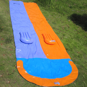 2 קווים מתנפח מים שקופיות למכירה מתנפח להחליק ולהחליק ילדים מים משחק ספורט בחצר אחורית עבור מגניב קיץ - Product Image 3