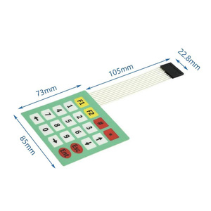 Large <strong>Buttons</strong> To The <strong>Keyboard</strong> Microcontroller 4 x 4 /1 x 4 /3 x 4/4 x 5/5 x 4 Matrix <strong>Keyboard</strong> Membrane <strong>Keyboard</strong> Extender - Product Image 2