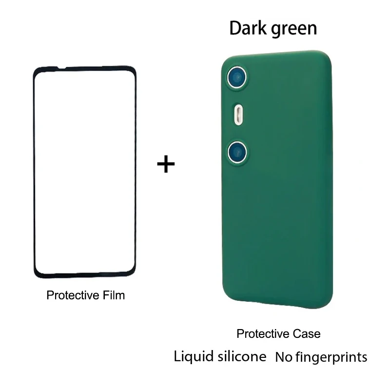 Con el caso verde oscuro