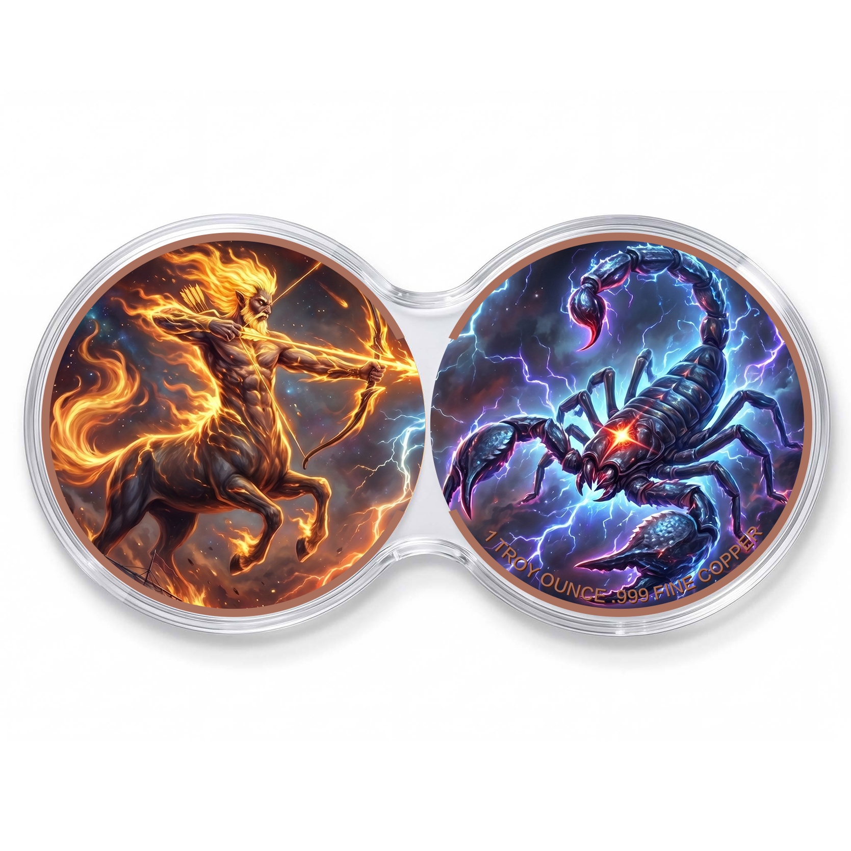 Centaure et Scorpion de Flamme