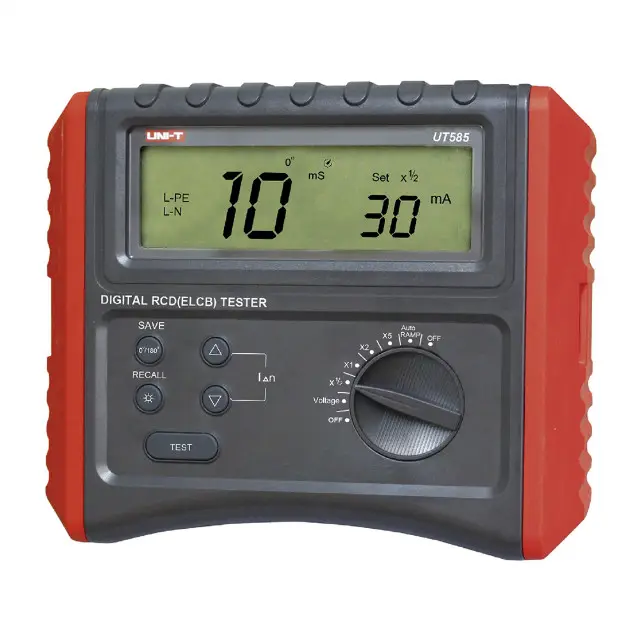 Uni-t Digital RCD (ELCB) Tester Interruttore di Protezione di Perdita Tester Alimentato A Batteria AC Tensione di Prova UNI-T UT585