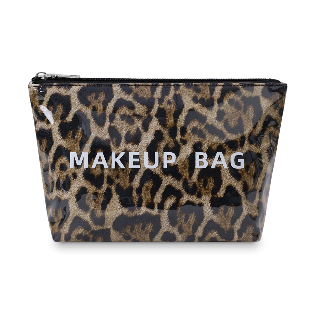 Estampado de leopardo marrón - herrajes plateados
