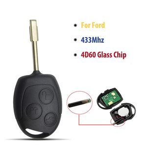 <strong>For</strong> Fo-rd <strong>Mon</strong>-deo 60 Glass Chip Vehicle <strong>Keys</strong> with 3 Buttons Straight Plate (Round Embryo) 433Mhz <strong>for</strong> Vehicle Use - Product Image 3