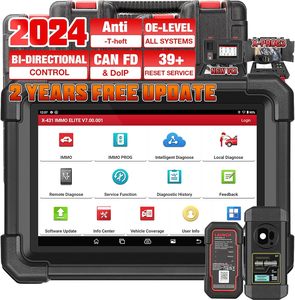Herramienta de programación LAUNCH X431 IMMO Elite con 2 años de actualización todos los sistemas herramienta de diagnóstico de control bidireccional 39 + servicios