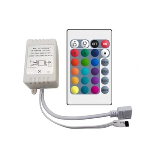 Controller Led DC12V 24 tasti LED IR RGB Controller box IR Remote Dimmer per luci di striscia LED RGB 3528 5050