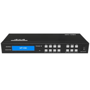 Conmutador de matriz de vídeo HDMI 4K 60Hz 4 en 4 salidas, equipo de audio y vídeo de 2 a 4, conmutador de matriz HDMI 4x4