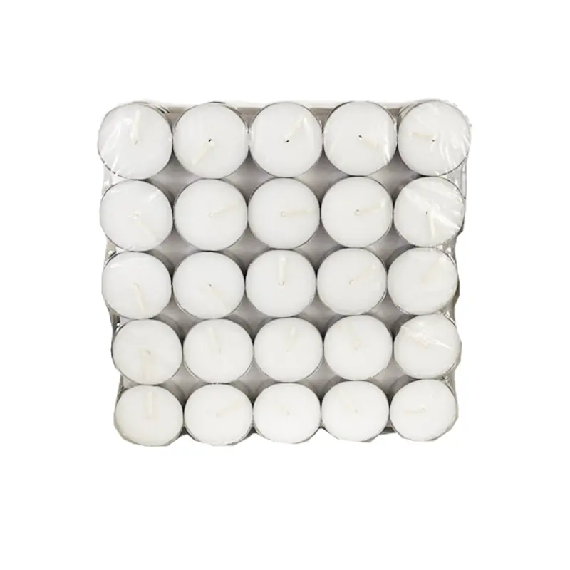 Grande qualità 23g 8 ore tealight candele 50 pack lungo tempo di combustione per banchetto di nozze