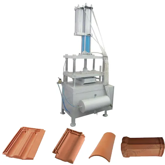 Máquina de prensado Manual para azulejos, máquina de fabricación de arcilla hidráulica automática para azulejos de techo de cerámica