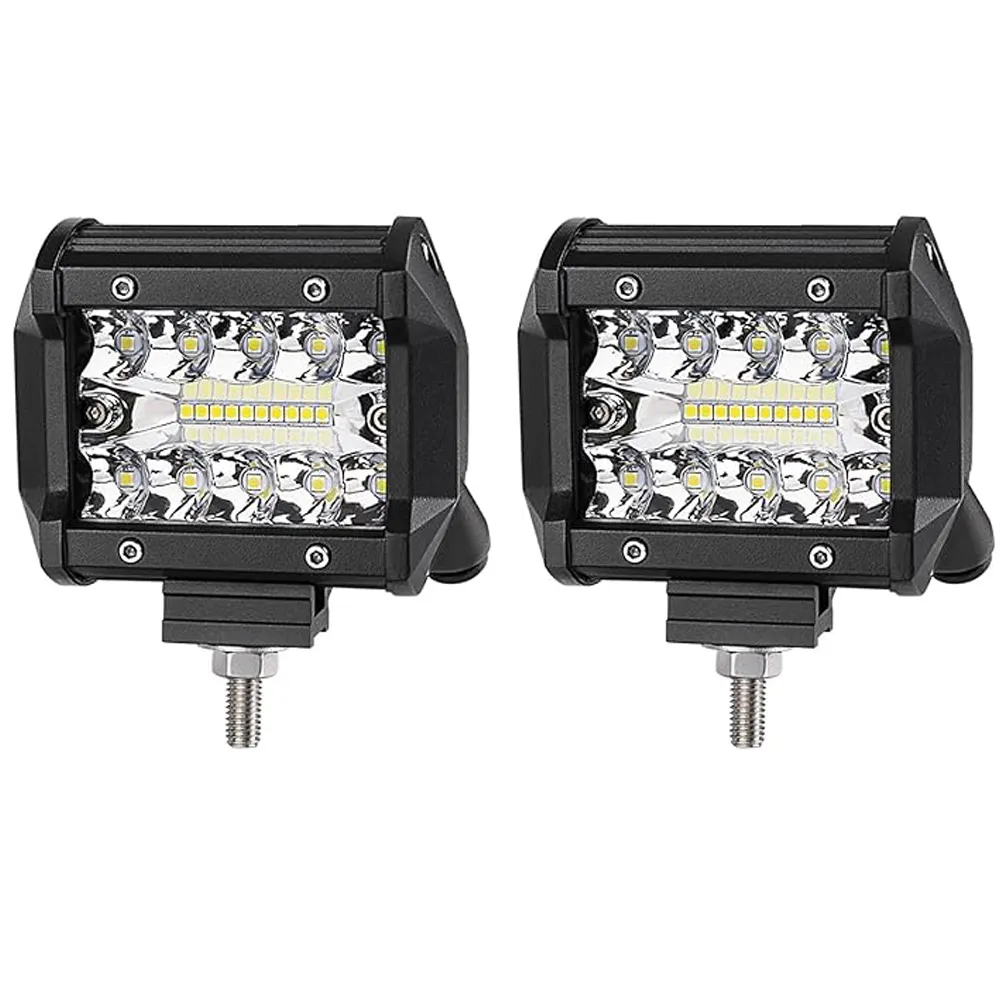 Otomatik Led çalışma ışığı 4 inç 60W Led spot Bar sürüş lambası SUV traktör motosiklet Offroad araç kamyon aksesuarları için 24V