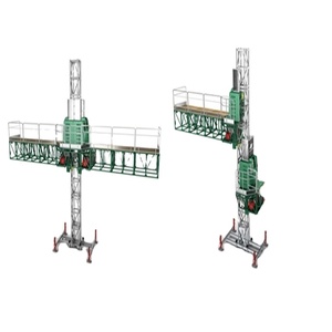 Single/Double Electrical Elevating Lifting Mast Climbing Work <strong>Platform</strong> for External Wall Plastering and Cleaning - Product Image 2