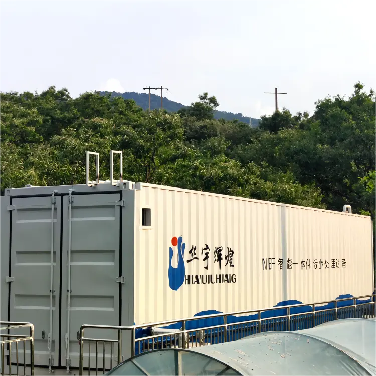 Filtre aéré biologique de station d'épuration industrielle préfabriquée de 250 mètres cubes par jour