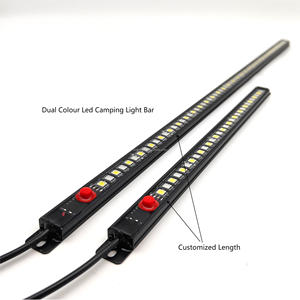 Açık hatasız aydınlatma için 12V çift renk beyaz + sarı özelleştirilmiş uzunluk SMD5050 su geçirmez alüminyum kabuk Led ışık Bar - Product Image 1