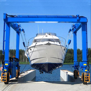 Gru a cavalletto Mobile Harbour di sollevamento per barche da 100 tonnellate di sollevamento barche da viaggio ascensore gru per Yacht Port Terminal vendita calda - Product Image 2
