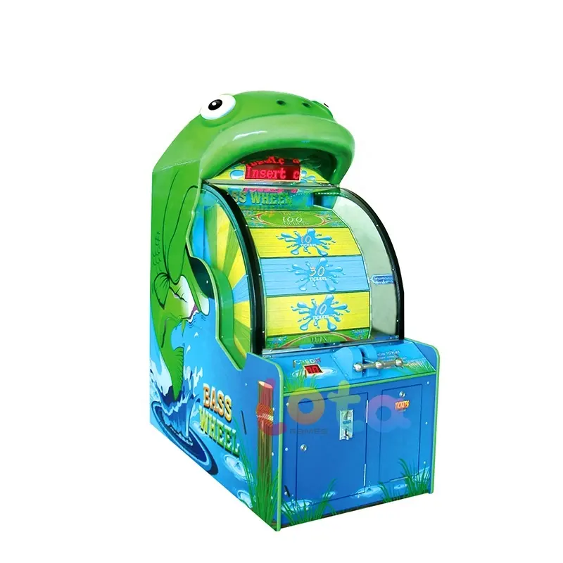 Amusement park equipment coin operated Dino Wheel spin wheel game lottery ticket machine