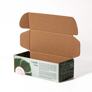 免费样品大棕色白纸板邮寄瓦楞纸箱包装盒适用于小型企业 - Product Image 6