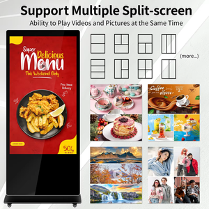 43 trong nhà tương tác kiosk LCD kỹ thuật số biển Totem màn hình cảm ứng tầng đứng quảng cáo Bảng hiển thị cho ngân hàng nhà hàng - Product Image 3