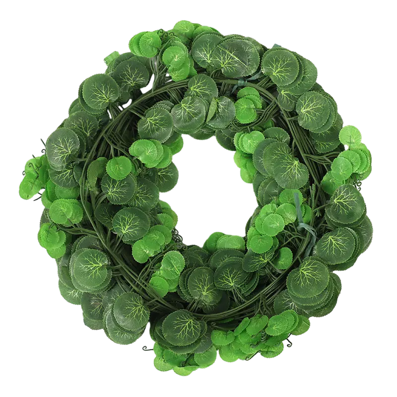 Sen Masine 100 Leaves/Pack Green Faux Vine Fake Ivy Leaves Artificial Garland For Wall Hanging Wedding Home Decoration