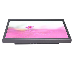 VGA HD BNC AV USB entradas marco abierto 15,6 pulgadas pantalla ancha LCD CCTV Monitor de grado industrial con 12V DC