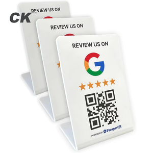 Nhà máy tùy chỉnh NFC đứng 13.56MHz NFC 213/215/216 cho <span class=keywords><strong>Google</strong></span> xem xét tiktok Instagram Facebook quét trả tiền đặt hàng PVC biển hiệu - Product Image 2
