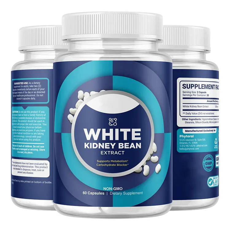 Feijão Branco Cápsulas Herbal Vida Nutrição para Carb Blocker Perda De Peso Fibra Dietética Body Building Suplementos Fadiga