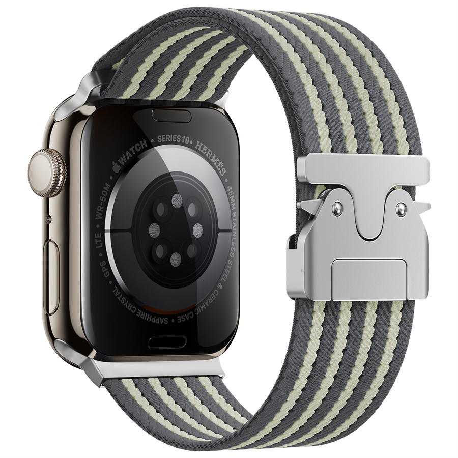 C4#Gray/white Four Stripes