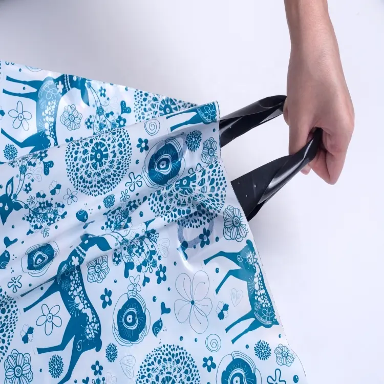 Wieder verwendbare umwelt freundliche Taschen Maßge schneiderte Polyester Luxus Supermarkt Pp gewebt gedruckt mit Griffen liefern kunden spezifische Einkaufstasche