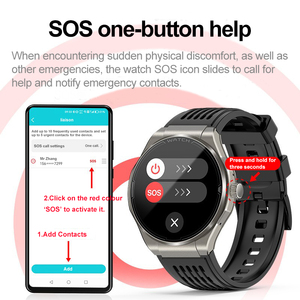 1.43&quot; Hd Screen Smart Watch For Men With Bluetooth Call Ja03 Smartwatch <strong>Android</strong> With Uric Acid, Bp, Sleep Monitor, Sos, Function - Product Image 4