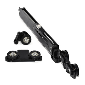 Wardrobe Wood Door 2+1 Linkage Slim Narrow <strong>Track</strong> Soft Closing Buffer <strong>Roller</strong> Sliding Door <strong>System</strong>