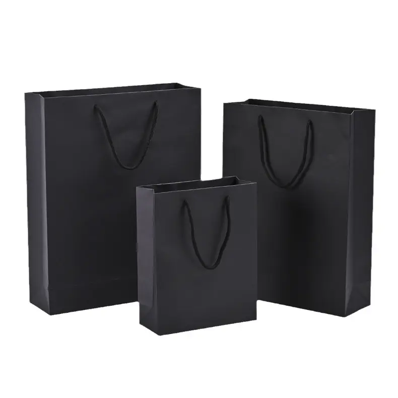 Роскошные белые черные коричневые подарочные сумки на заказ крафт-бумага сумка для покупок с вашим собственным логотипом