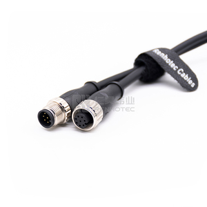 TPU PUR PVC Áo Khoác M12 8 Pin Mở Rộng Cáp Không Thấm Nước M12 Cáp Điện Pinout Nam Đến Nữ 5 Meter PUC - Product Image 5