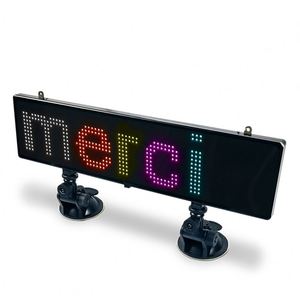 36CM Scroll Text <strong>LED</strong> Panel RGB Color <strong>LED</strong> Sign Car Display APP <strong>Program</strong> 12V Car <strong>LED</strong> Sign Board Digit Advertising Display Ticker - Product Image 4