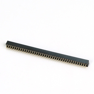 Round <strong>1</strong>.<strong>27mm</strong> Pin straight <strong>header</strong> Connector 2x40 1x40p single double row pcb 2mm female 2.54 vertical male right angle pin <strong>header</strong> - Product Image 3