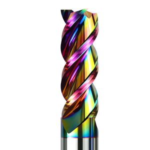 Tungsten katı karbür kare frezeler için alüminyum 3 flüt DLC DLC kaplama freze ahşap için kesici CNC işleme seti - Product Image 3
