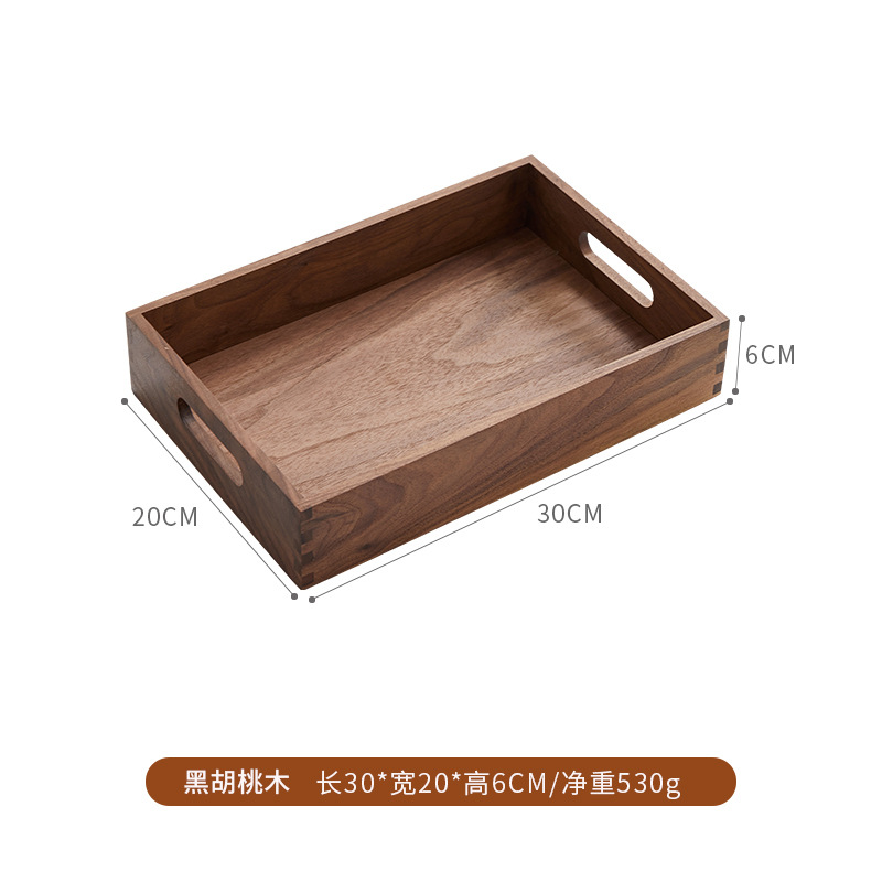 Black walnut wood handle (30*20*6cm)