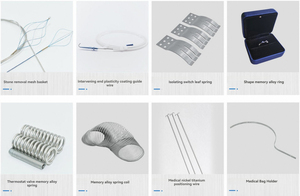 High Quality NiTi Shape Memory Alloy Shaping Parts Metal <strong>Products</strong>