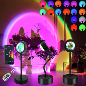 Uzaktan kumanda ile LED gün batımı lamba 16 renk RGB APP UFO gökkuşağı Led gece ışığı gün batımı ışık - Product Image 3