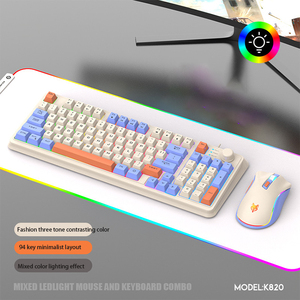 K82 Wired Usb Gaming <strong>Keyboard</strong> and Mouse Set With Three Color Matching, Luminous Mechanical Feel, Desktop <strong>Computer</strong> - Product Image 3
