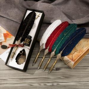 Sang Trọng Quill Bút Thiết Lập Thép Không Gỉ Nib Với Mực Cho Công Ty Quà Tặng Hoặc Kinh Doanh Sang Trọng Đài Phun Nước Bút Với Chủ Bút - Product Image 1